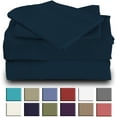 thumbnail image 1 of Mutlu Home Goods Rayon Made From Bamboo Sheets Set, Twin DeepBlue Sheets -Deep Pockets-Available in Queen,King,Full,California King,Twin,Twin XL-Wrinkle Free-Ultrasoft-3 Pieces, Twin, DeepBlue, 1 of 5