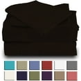thumbnail image 1 of Mutlu Home Goods Rayon Made From Bamboo Sheets Set, Full Coffee Sheets -Deep Pockets-Available in Queen,King,Full,California King,Twin,Twin XL-Wrinkle Free-Ultrasoft-4 Pieces, Full Size, Coffee, 1 of 5