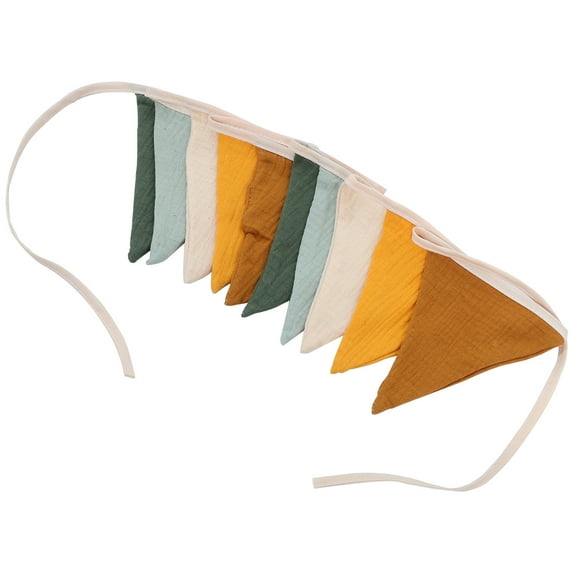 Mutmorningal 1 Set Party Background Layout Banner Triangle Garland Bunting Colorful Hanging Bunting