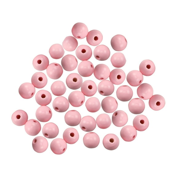 Mutmorningal 100pcs Wooden Loose Beads for Dreamcatcher and Bracelets Crafting Supplies