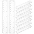 thumbnail image 1 of Mutmorningal 10pcs Clear Plastic Metric Rulers for Students, Technical Drawing Measuring Straight Rulers Classroom Supplies, 1 of 10