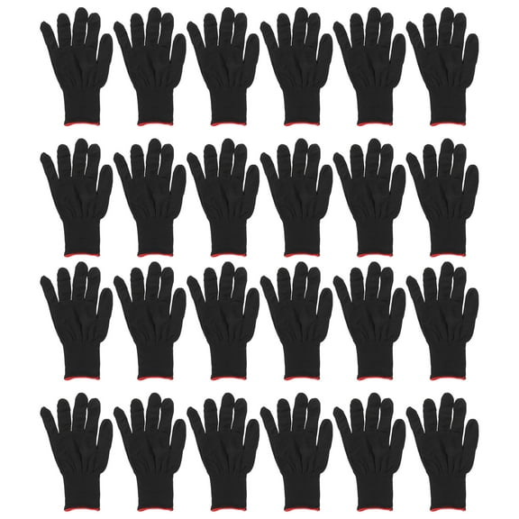 Mutmorningal 12 Pairs Anti Static Gloves Protective Gloves Knitted Gloves Work Gloves Knitting Gloves