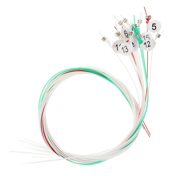 Mutmorningal 15pcs Harp Strings Replacement Metal String For Harp Professional Harp Accessory