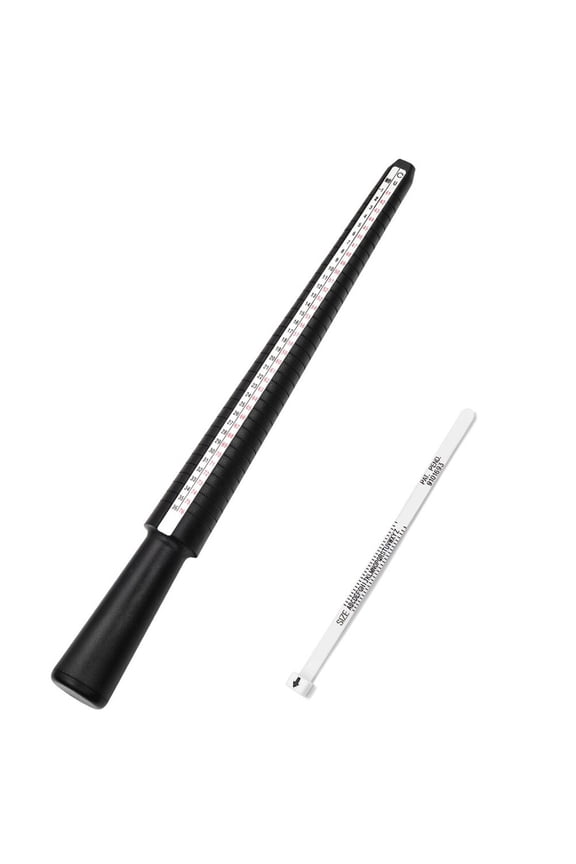 Sizer Set with Measuring Stick and Mandrel, Practical US Size Gauge Tool for Accurate Measurement