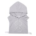 thumbnail image 1 of Mutmorningal 1pc Hoodie Style Fake Collar Detachable Blouse Collar Sweater Cotton Collar, 1 of 10