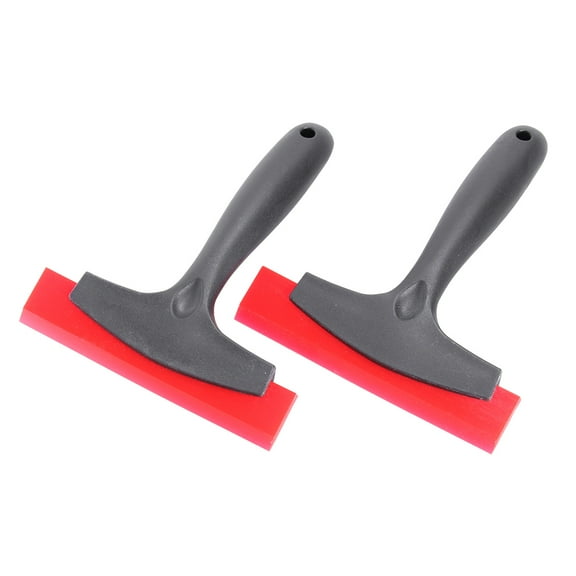 Mutmorningal 2-Pack Snow Shovels with Ice Scrapers for Car Windshields, Anti- Rubber Handles, Removal Tools
