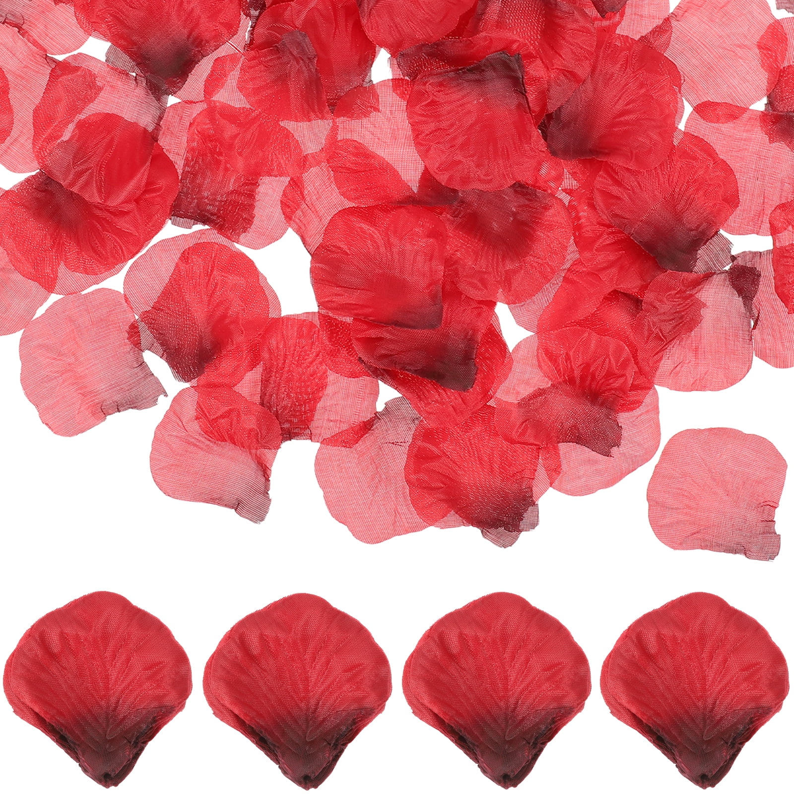 Mutmorningal 20 Packs of Wedding Silk Cloth Rose Petals Fake Rose