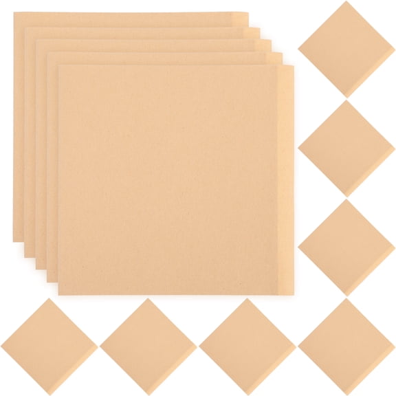 Mutmorningal 200-Pack Kraft Paper Shredded Food Packaging Bags for Cake, Fried Snacks, Oil-Resistant Food Storage Containers