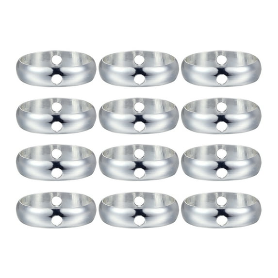 CTIRCHIU metal rings for craft Circular Silver 20Pcs