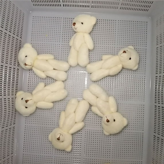 DRAFIDEEP Plush Mini Graduation Bear Set 2Pcs Beige First Birthday Gifts for Girls Soft Cuddly Toy