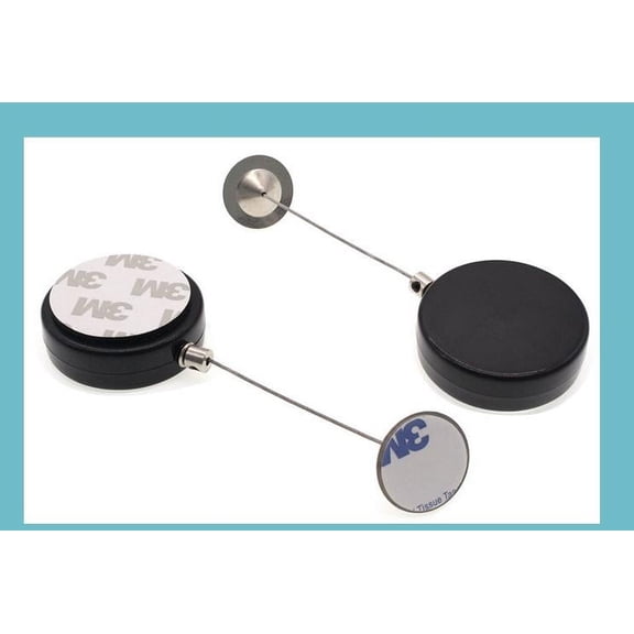 Mutmorningal 3-Pack Steel Wire Retractable Cable Locks with Adjustable Anti-Theft Security Tethers for TV Remote Safety and Anti-Lost Rope Holder