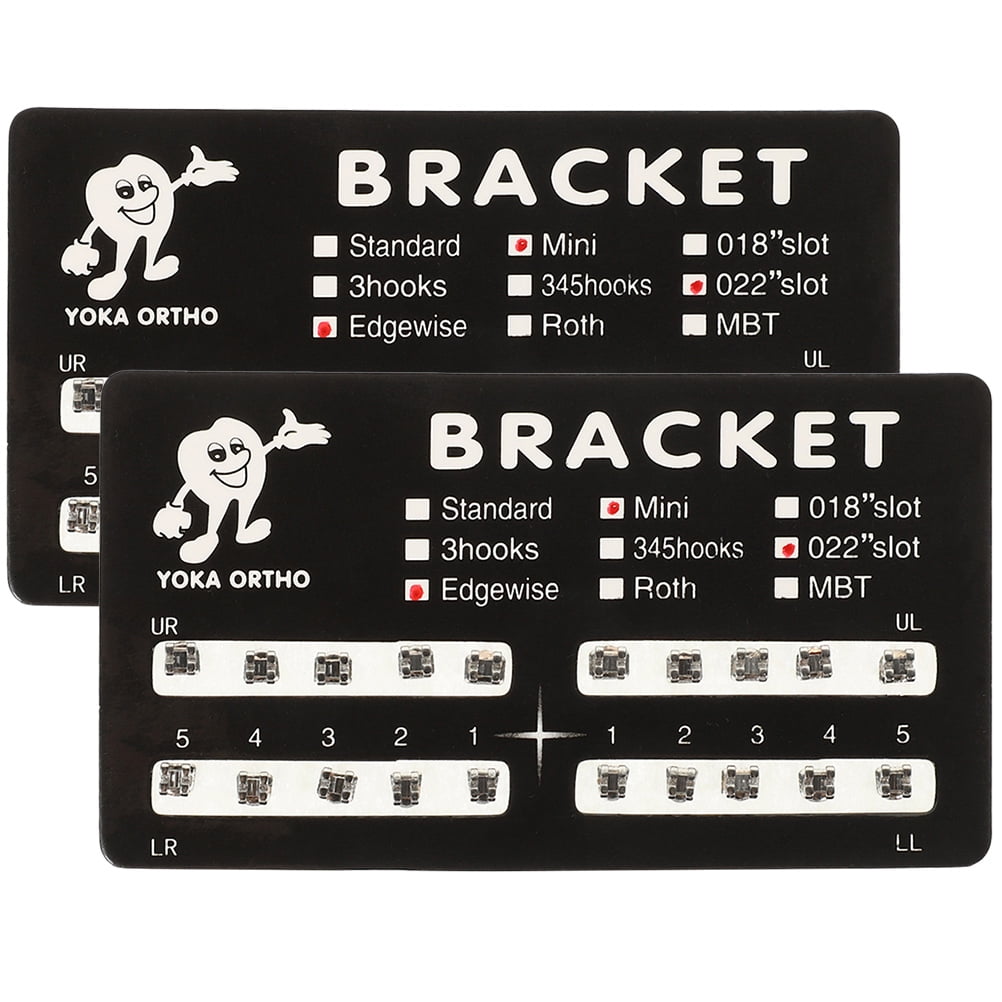 Mutmorningal 40Pcs Teeth Care Brace Brackets Replacement Orthodontic Brace Brackets Convenient Brace Brackets