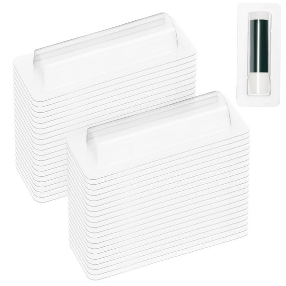 Mutmorningal 40pcs Lip Balm Holder Money Cash Holder Clear Dome Lip Sticks Containers Lip Balm Pouches