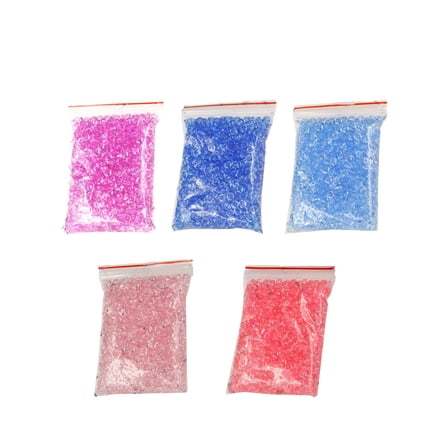 Mutmorningal 5-Pack Mixed Color Plastic Vase Filler Beads for Clay Making, Art Crafts, Wedding & Party Decorations