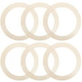 thumbnail image 1 of Mutmorningal Set of 6 Wooden Round Wreath Frames, Hanging Circle for Crafting, Projects and Home Decorations, 1 of 11