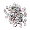 thumbnail image 1 of Mutmorningal 80pcs 8mm Rhinestone Spacer Beads Mixed Colors for Jewelry Making, Bracelet, Necklace, Craft Accessories, 1 of 10