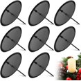 Mutmorningal Christmas Candle Holder 10pcs Decorative Pillar Candle