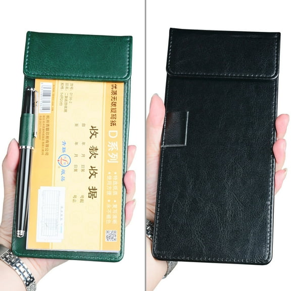Mutmorningal Small Magnetic Clipboard Holder for Office Notepad, Receipt, Restaurant Menu, and Clipboard Organizer