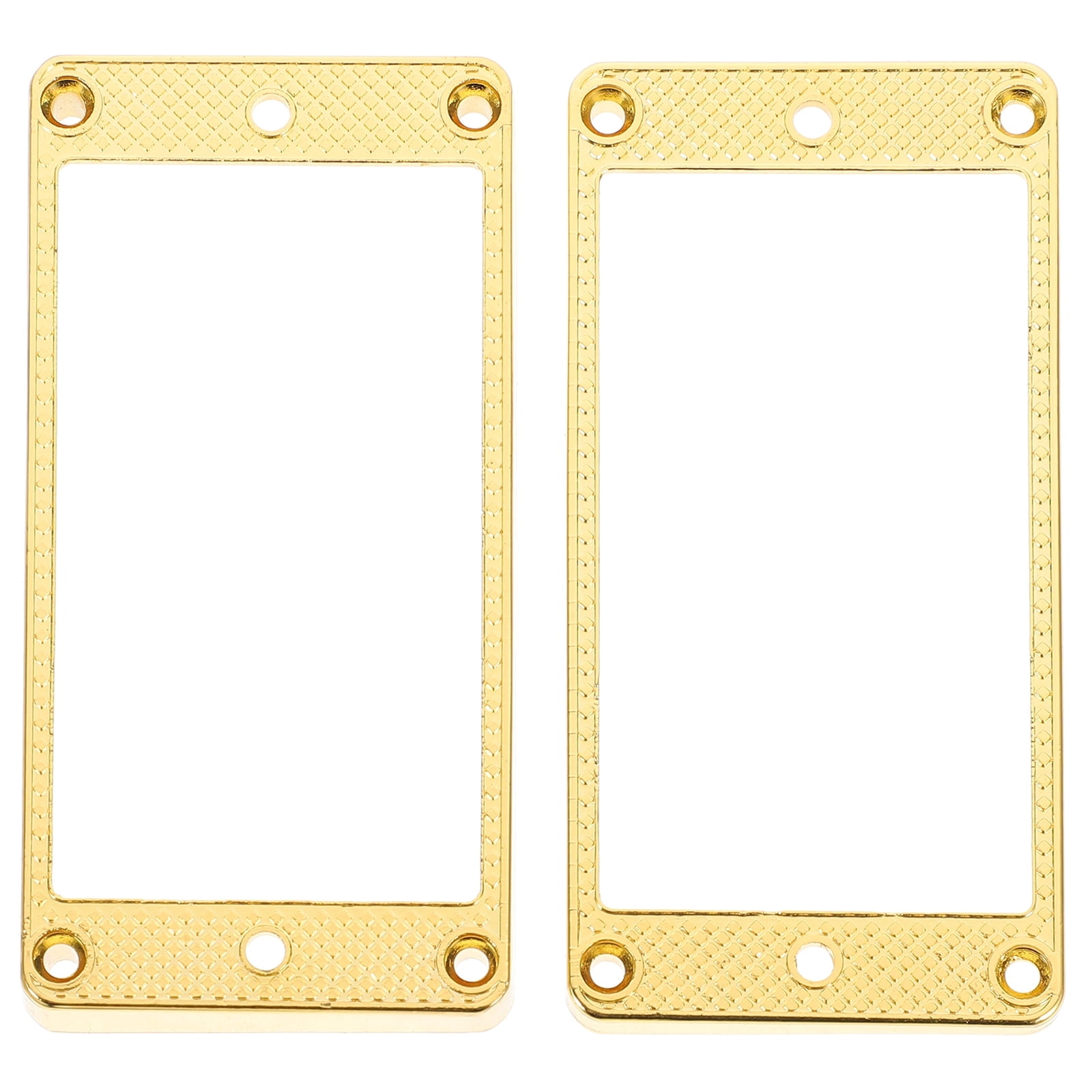 Mutmorningal Pair of Curved Humbucker Pickups Frames Mounting Rings for ...