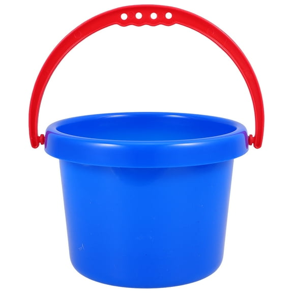 Mutmorningal Plastic Pail Outdoor Beach Sand Bucket Summer Seaside Sand Bucket with Handle