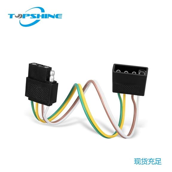 Mutmorningal 4 Trailer Wire Connector and Replacement Wiring for Trailer Lights, Trailer Wire Accessory for Safe Towing