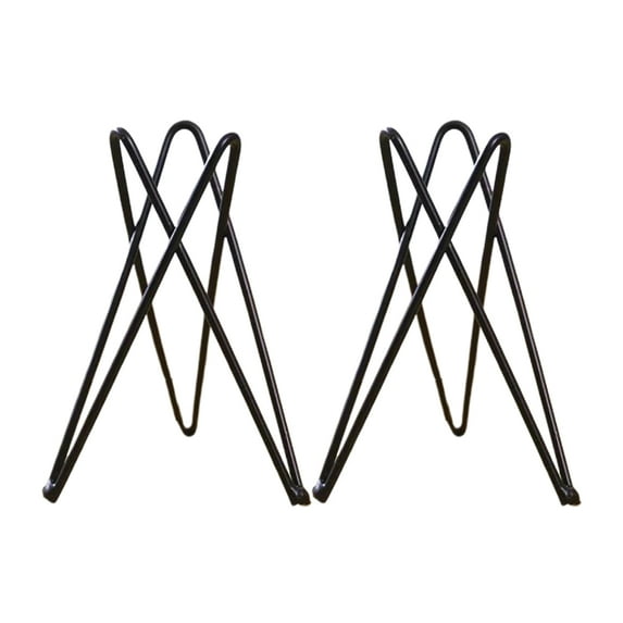 Mutmorningal Tripot, Planter Stand Flower Pot Living Room Decor for Home Gardening 2pcs ( Black )