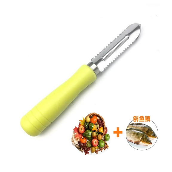 Mutmorningal Vegetable Peeler Potato Peeler Stainless Steel Serrated Peelers Fish Scraper Apples Peelers Fruits Sharpener Kitchen Gadget For Veggies Fruits