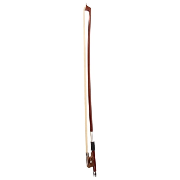 Wood Violin Bow with Natural Horsehair for Kalimba Dark Red 1/8 Size Beginner Practice Bow