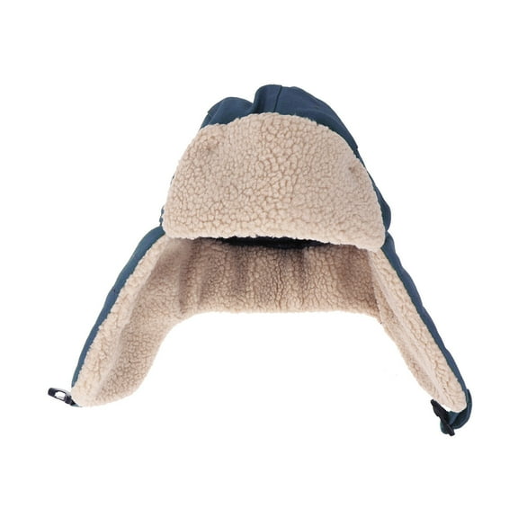 Mutmorningal Winter Outdoor Windproof Hat Thick Ear Flap Warm Lei Feng Hat for Cycling Skiing (Blue)