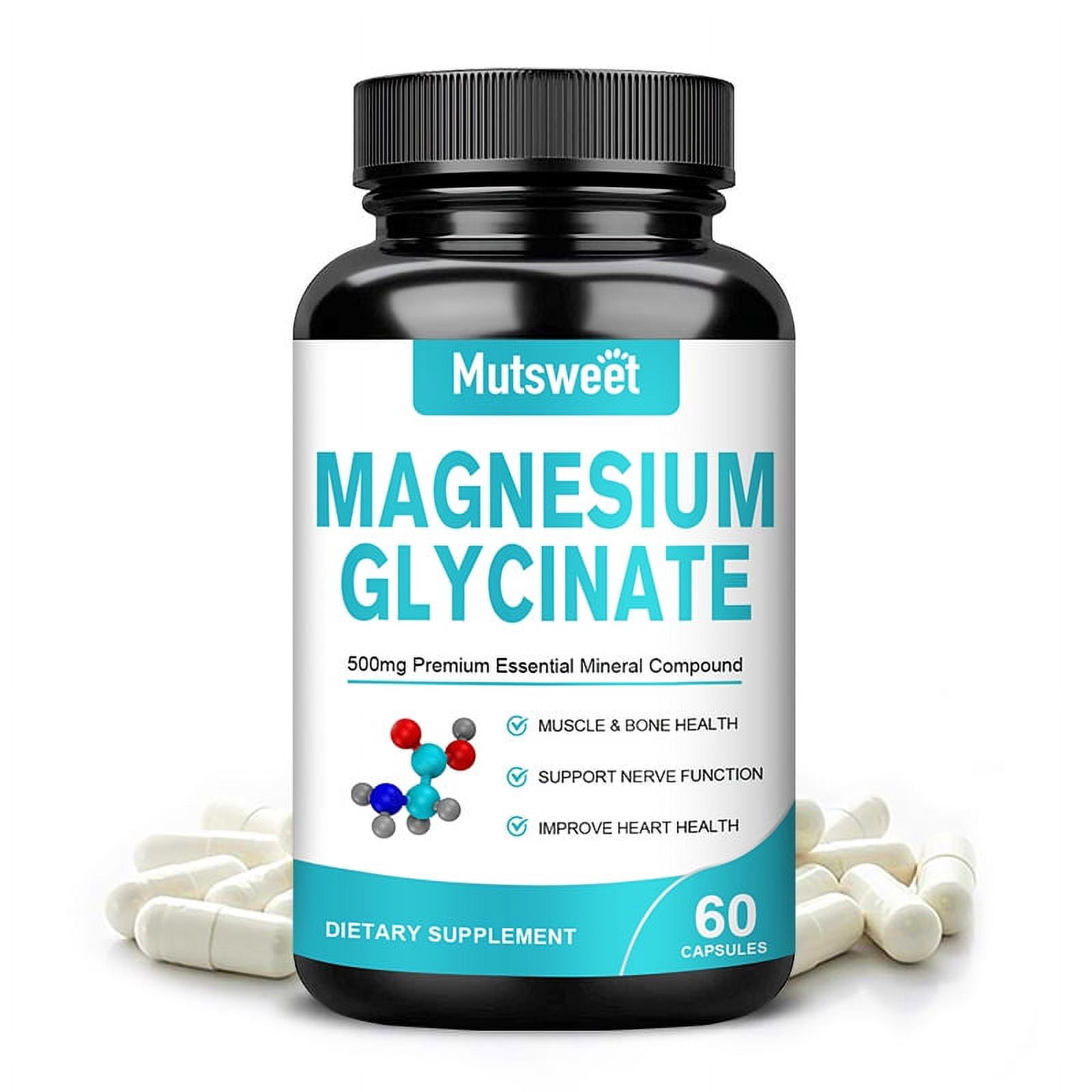 Mutsweet Magnesium Glycinate 500mg Magnesium Glycinate Tablets(not