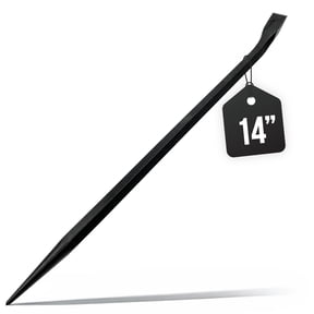 Mutt Tools 14 Inch Heavy Duty Alignment Pry Bar Professional-Grade Sleever Bar For Line-Up & Spud Work Ideal for Ironworkers, Construction, & Industrial Use