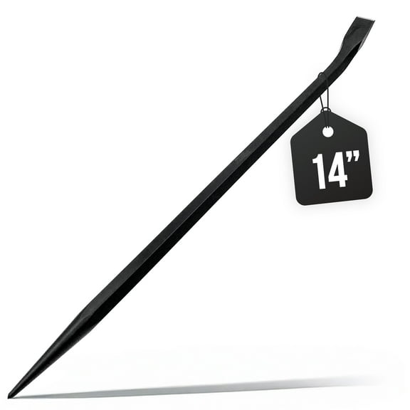 Mutt Tools 14 Inch Heavy Duty Alignment Pry Bar  Professional-Grade Sleever Bar  For Line-Up & Spud Work  Ideal for Ironworkers, Construction, & Industrial Use