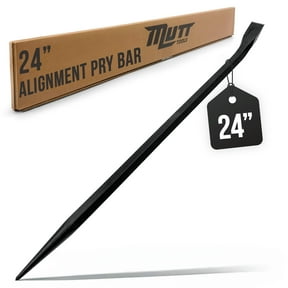 Mutt Tools 24 Inch Heavy Duty Alignment Pry Bar Professional-Grade Sleever Bar For Line-Up & Spud Work Ideal for Ironworkers, Construction, & Industrial Use