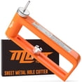 thumbnail image 1 of Mutt Tools Adjustable Hole Cutter for Metal – Cuts 2–12" Holes in 24ga Steel & 26ga Stainless – Heavy Duty Tool for HVAC, Duct Work, Electrical & Ceiling Installs, 1 of 6