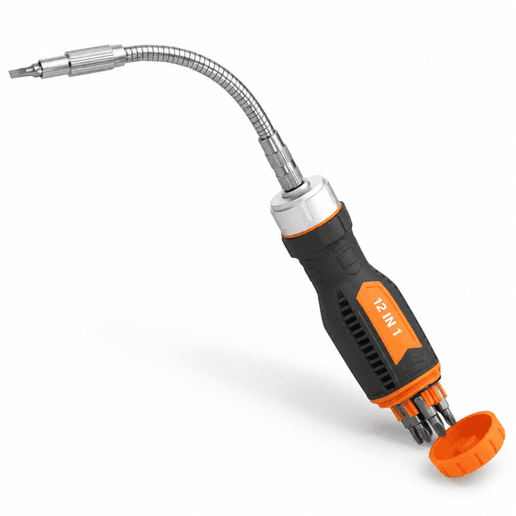 Mutt Tools Flexible Set 12-in-1 With Bendable Shaft & Torx Bits