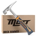 thumbnail image 1 of Mutt Tools Professional Brick Hammer - 20oz Heavy Duty Masonry Hammer for Bricklayer Tools, Stone Hammer for Mason Work, 1 of 6
