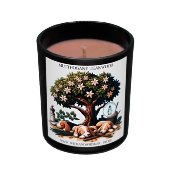 Mutthogany Teakwood - Pet Themed Scented Soy Candle