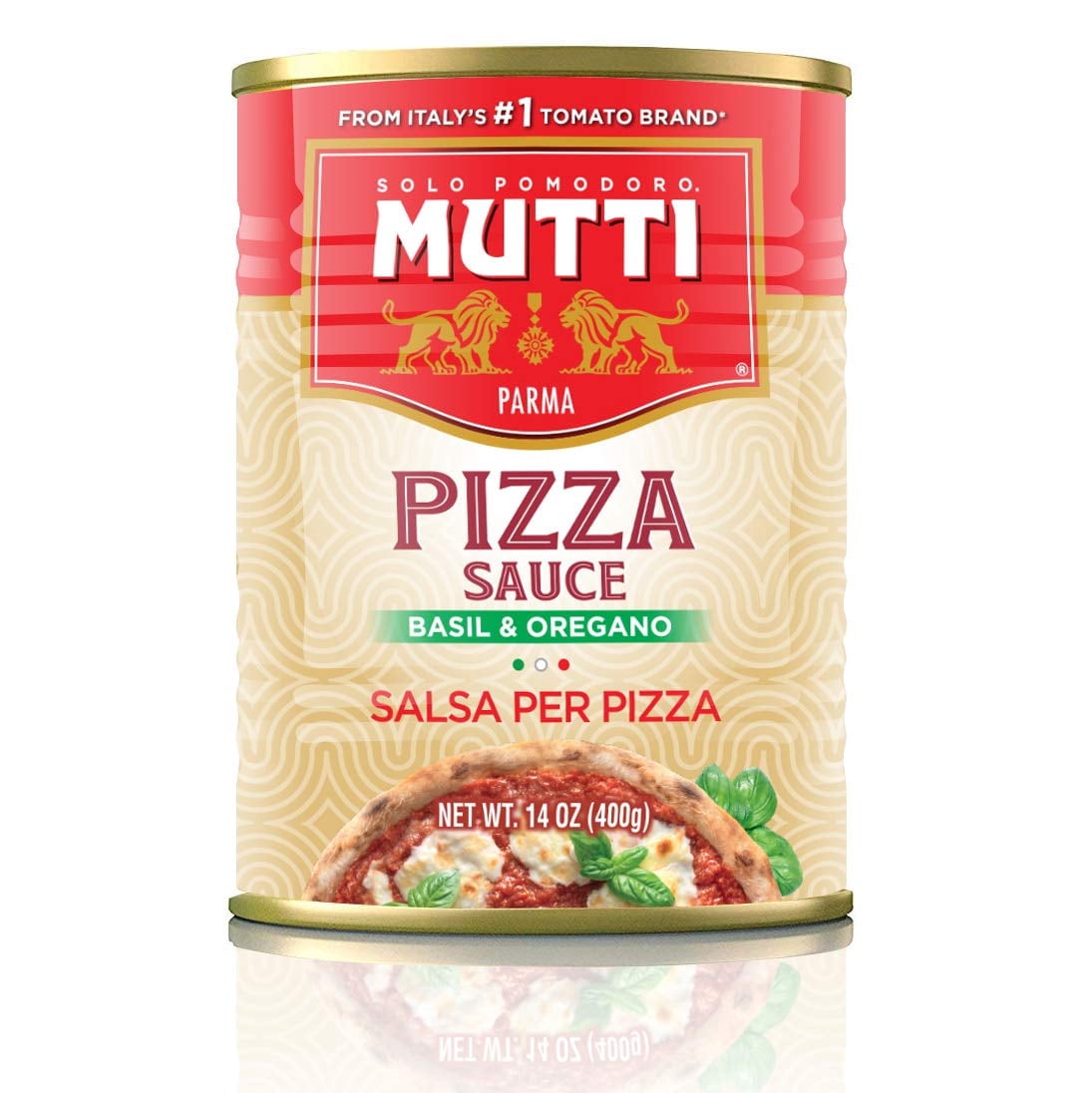 Mutti Pizza Sauce with Basil & Oregano, 14 oz 6 Pack, Ready-to-Use