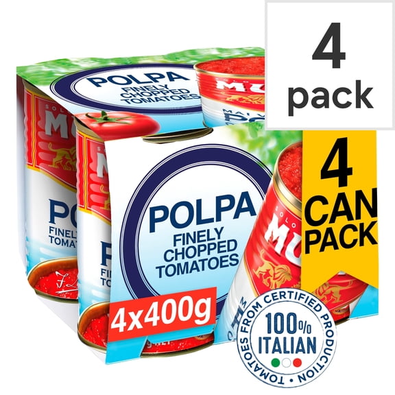 Mutti Finely Chopped Tomatoes 4x400g, Imported from Britain