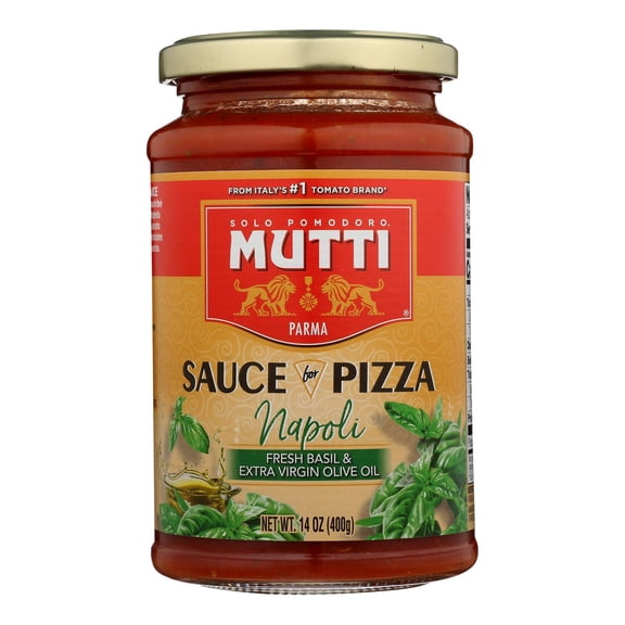 Mutti - Sauce Pizza Basil Evoo - Case of 6 - 14 OZ