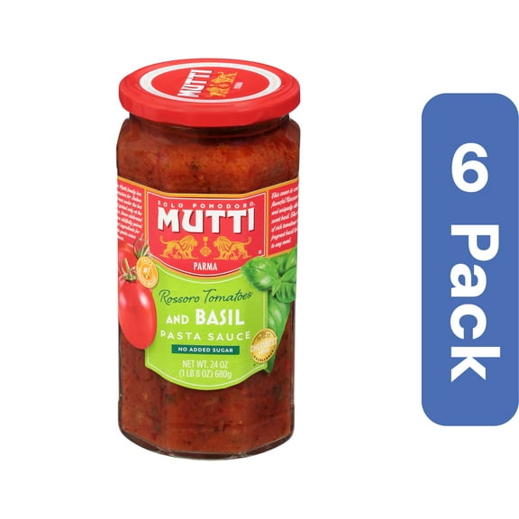 Mutti Tomato & Basil Pasta Sauce 24 oz (Pack Of 6)