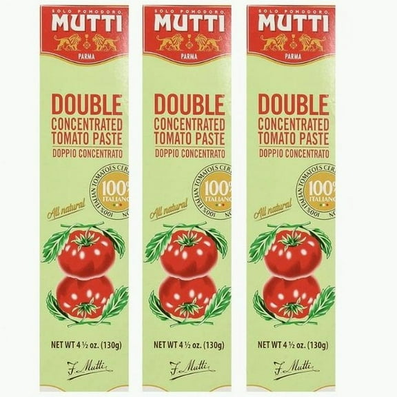 Mutti Tomato Paste Double Concentrato, 4.5 oz (Pack of 3)
