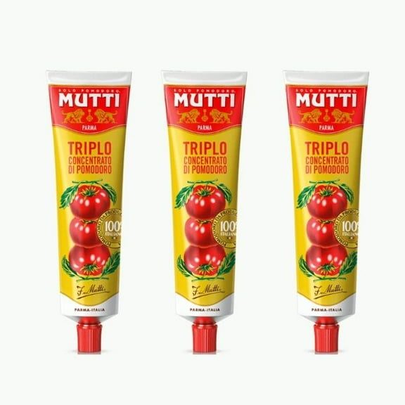 Mutti Tomato Paste Triple Concentrato, 6.53 oz (Pack of 3)