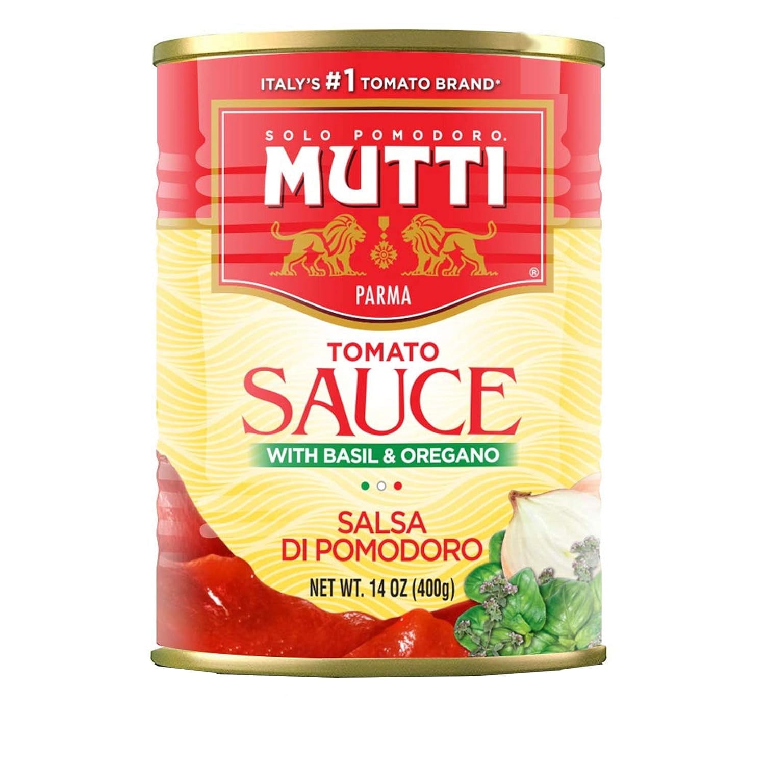 Mutti Tomato Sauce with Basil & Oregano - 14 oz Pack of 2