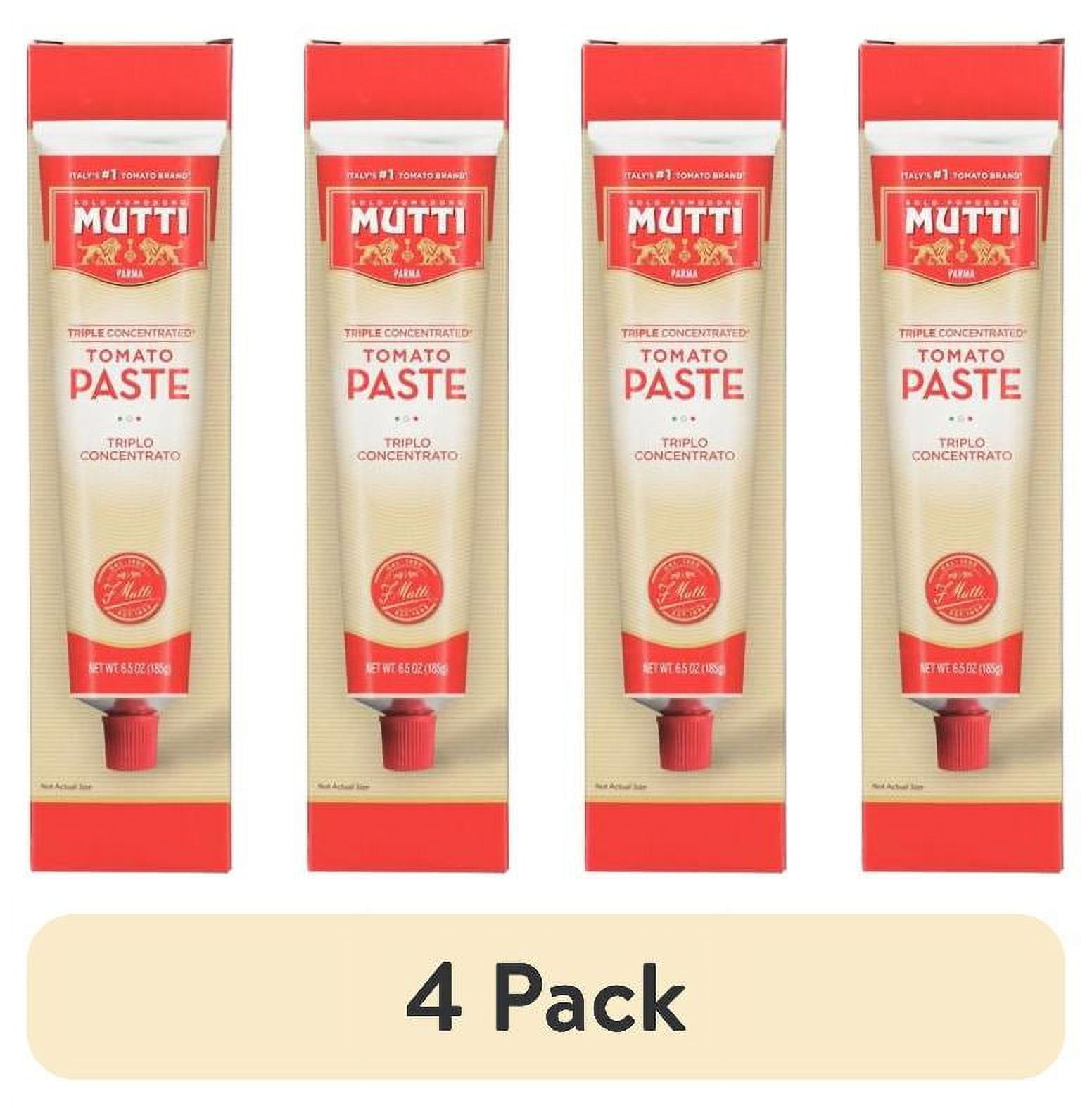 (4 pack) Mutti® Triple Concentrated Tomato Paste, 6.5 oz, Tube in Box