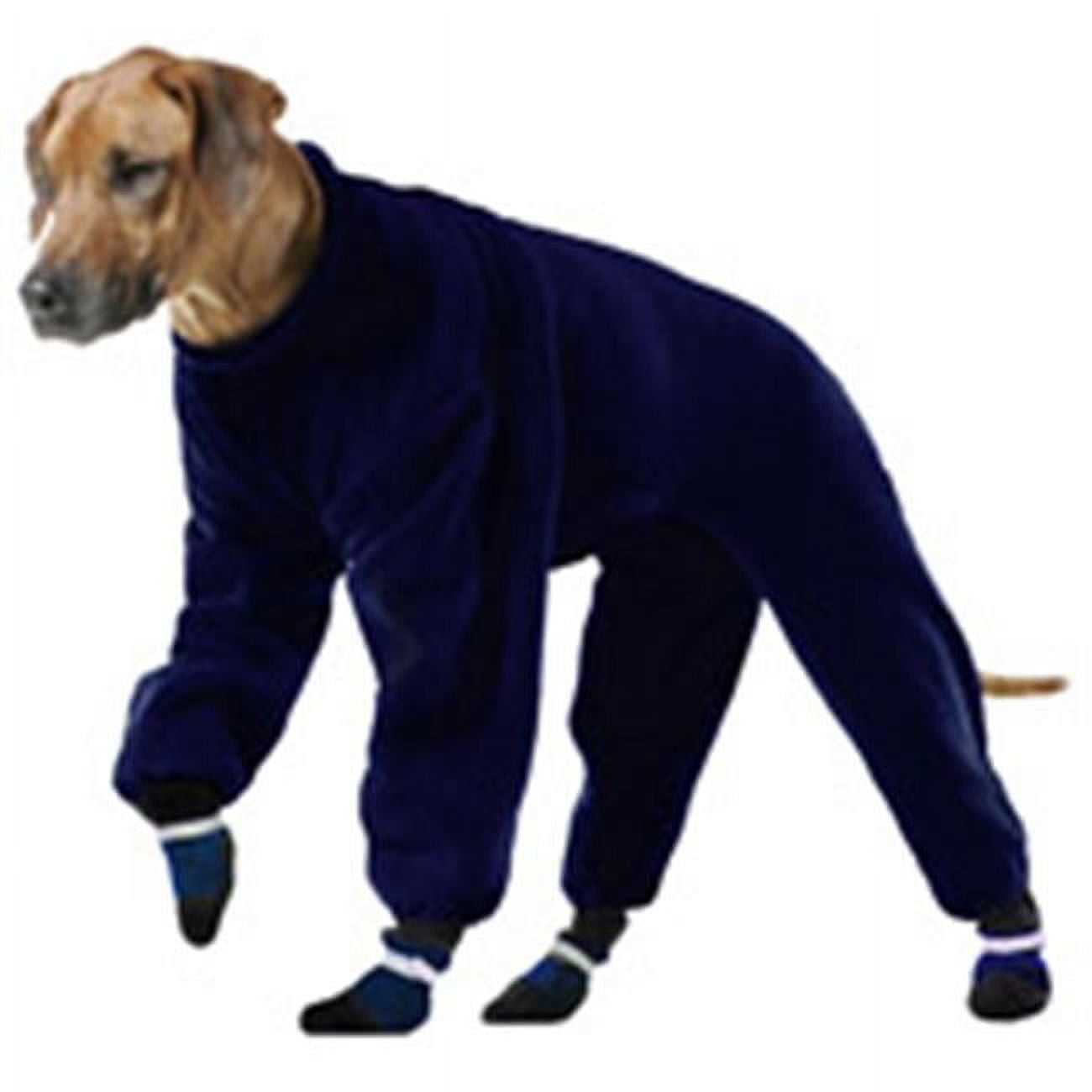 Muttluks FJ14N 4Legged Fleece Dog Jogger Size 14, Navy