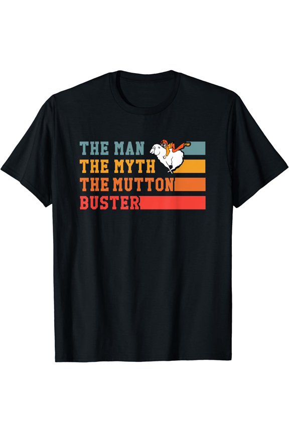 Mutton Busting Youth Rodeo Sheep Riding Kids Mutton Buster T-Shirt