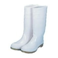 thumbnail image 1 of Mutual Industries 16" PVC Sock Boots With Plain Toe White Size 8 14504-1-8, 1 of 1