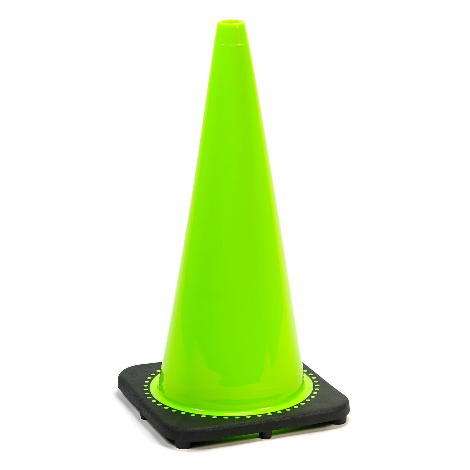 Mutual Industries 28"H Traffic Cone Lime 7 lbs. (17717-28-7)