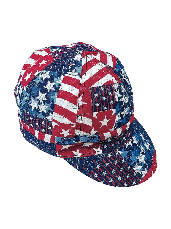 7346-0-0 Kromer Fireworks Style Welder Cap, Cotton, Length 5", Width 6"